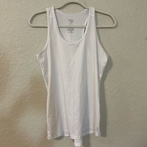 Danskin now semi fitted white tank x